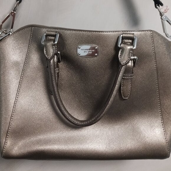Michael Kors Pewter Satchel - Picture 1 of 15